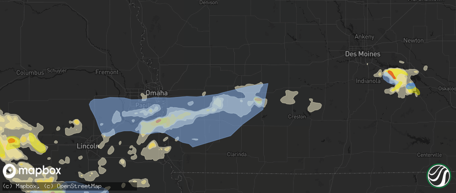 Hail map in Griswold, IA on June 5, 2026