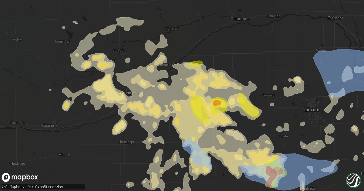 Hail map in Hampton, NE on June 5, 2026