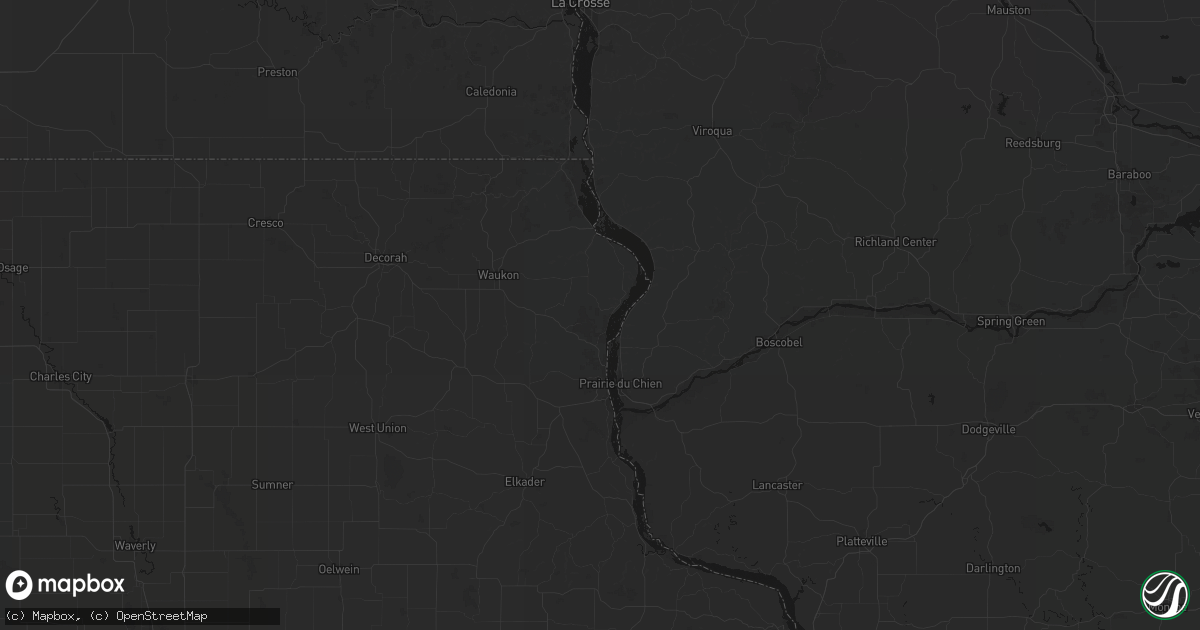 Hail map in Harpers Ferry, IA on June 5, 2026