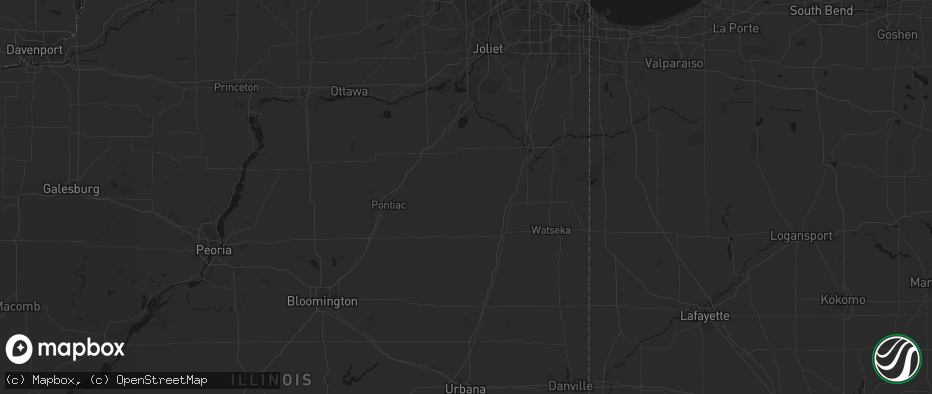 Hail map in Kempton, IL on June 5, 2026