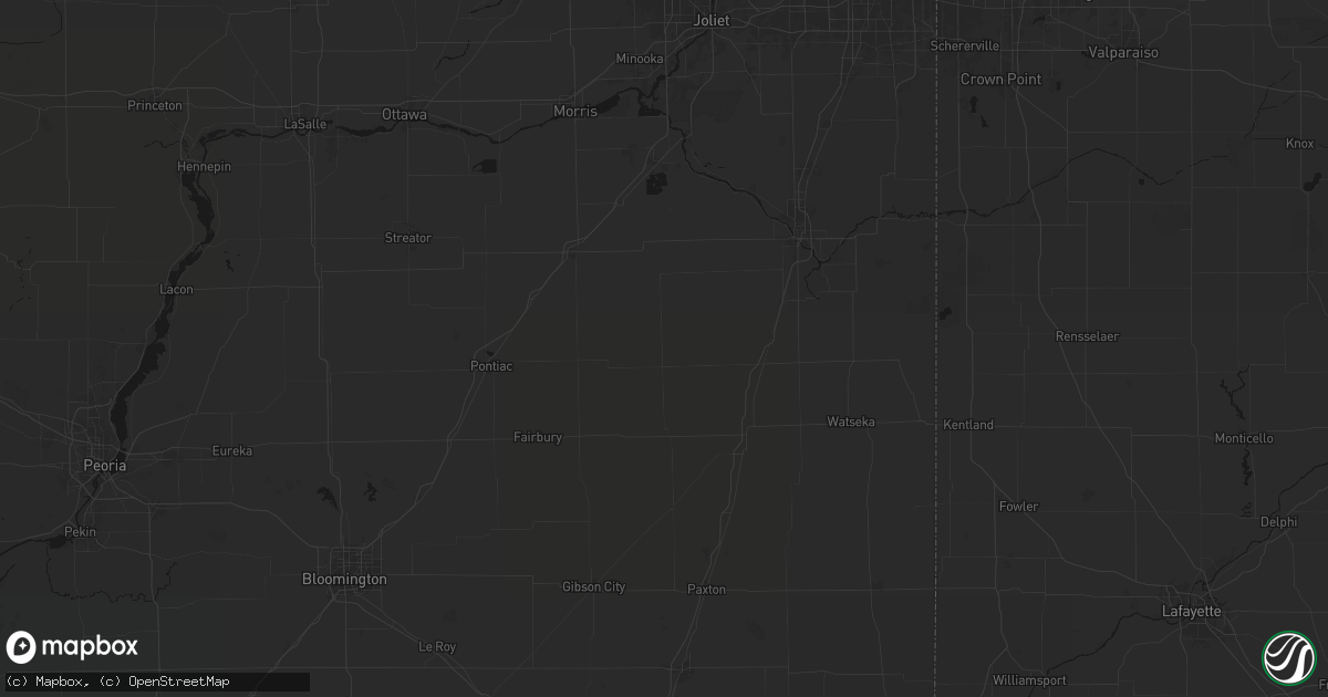 Hail map in Kempton, IL on June 5, 2026