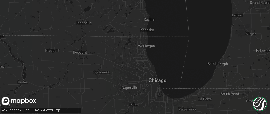 Hail map in Lake Zurich, IL on June 5, 2026