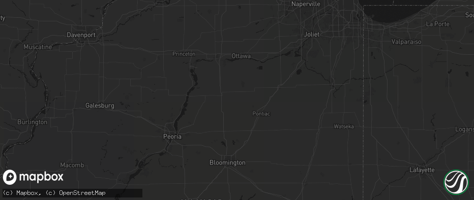Hail map in Long Point, IL on June 5, 2026