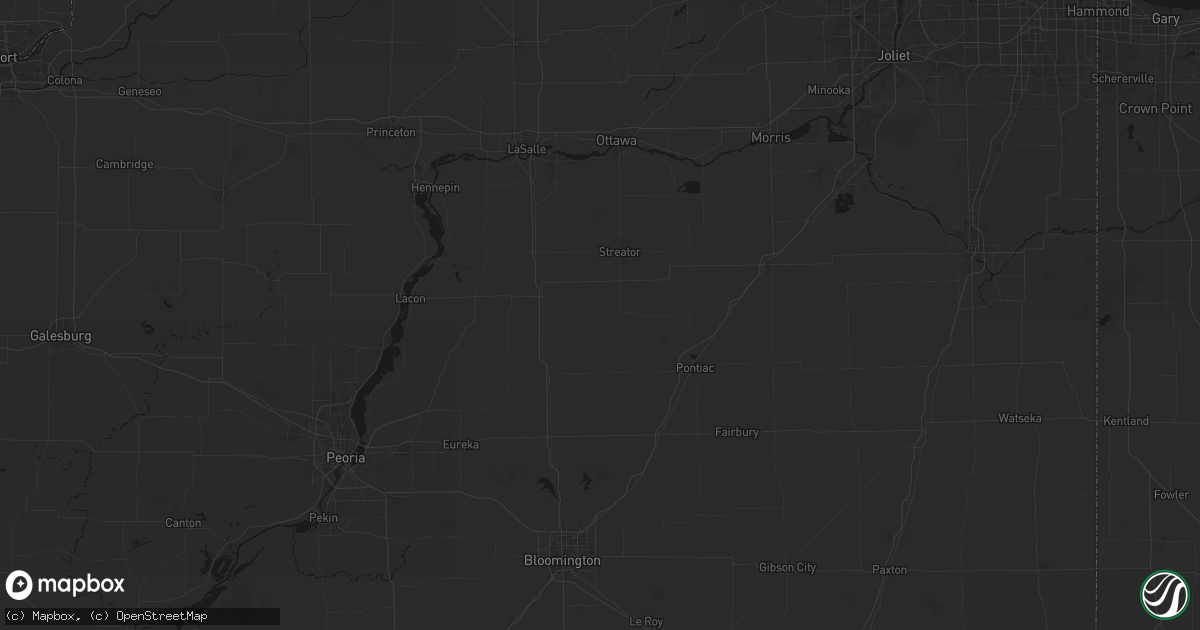 Hail map in Long Point, IL on June 5, 2026
