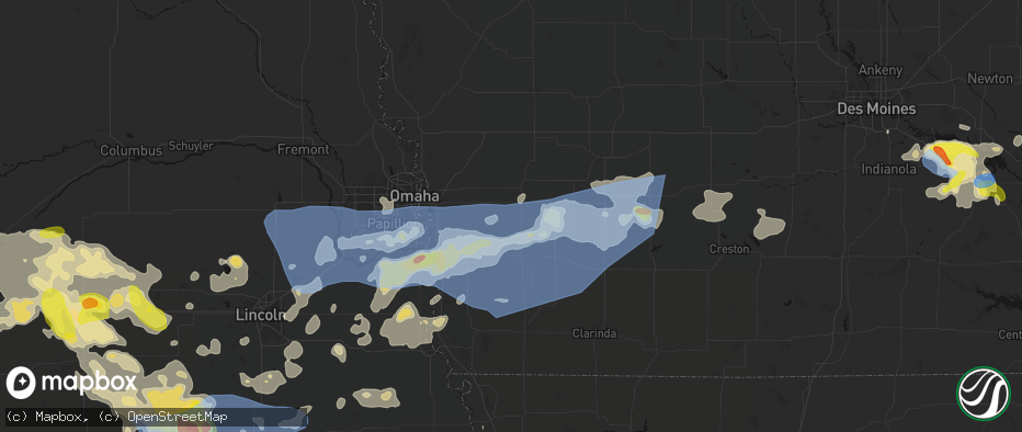 Hail map in Macedonia, IA on June 5, 2026