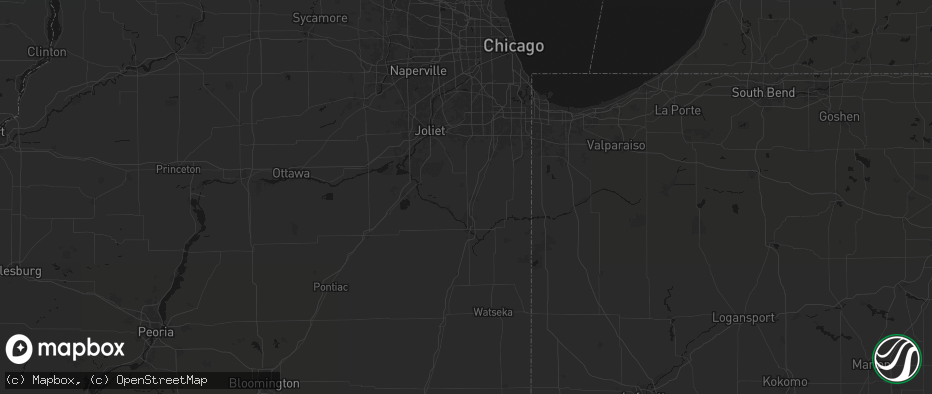Hail map in Manteno, IL on June 5, 2026
