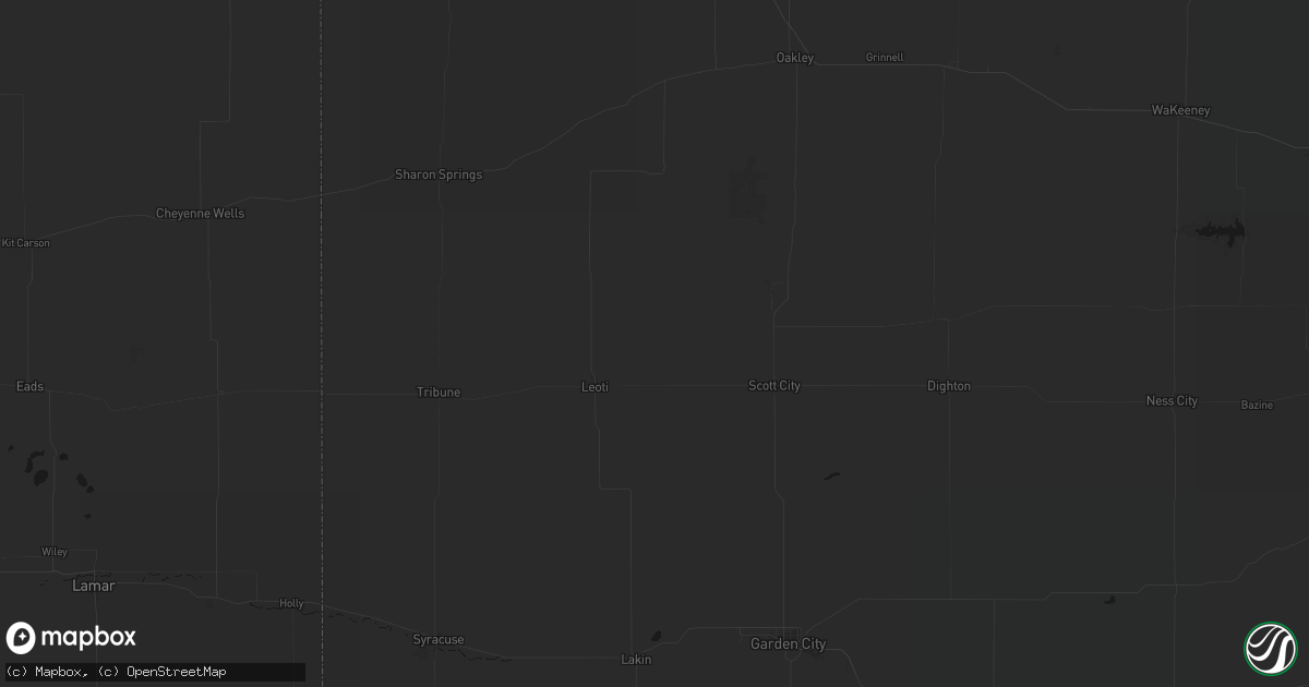 Hail map in Marienthal, KS on June 5, 2026