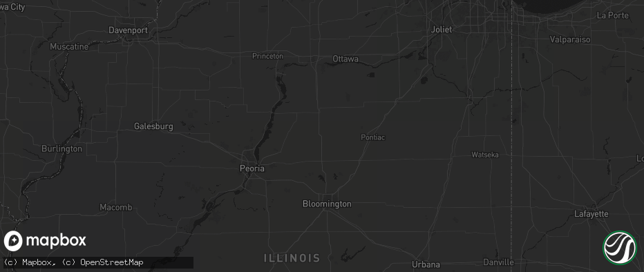 Hail map in Minonk, IL on June 5, 2026