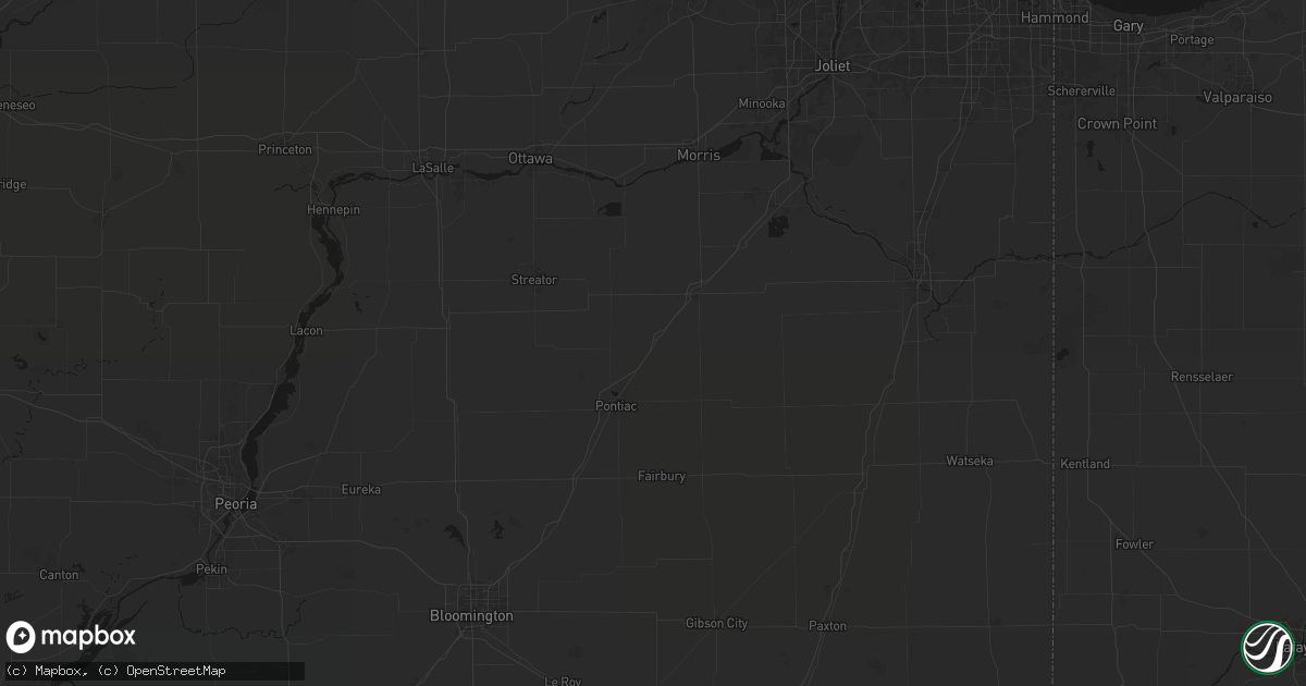 Hail map in Odell, IL on June 5, 2026