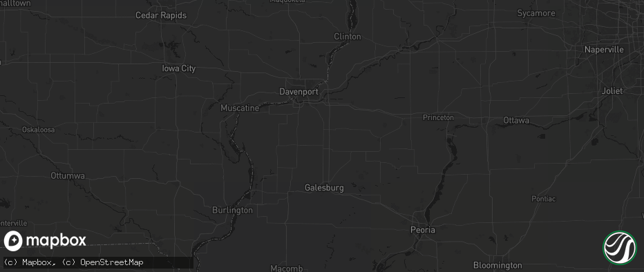 Hail map in Ophiem, IL on June 5, 2026