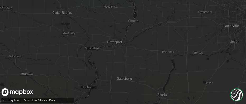 Hail map in Orion, IL on June 5, 2026