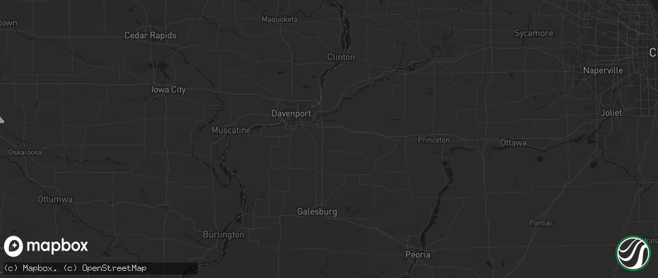 Hail map in Osco, IL on June 5, 2026