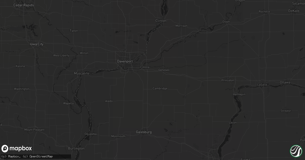 Hail map in Osco, IL on June 5, 2026