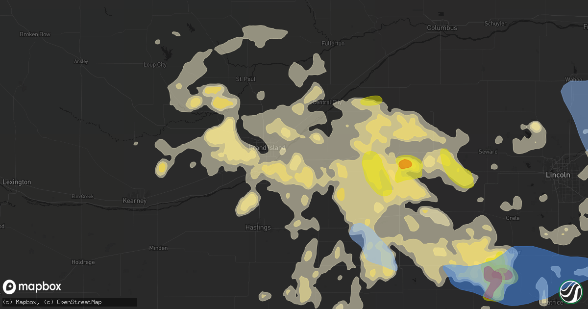 Hail map in Phillips, NE on June 5, 2026
