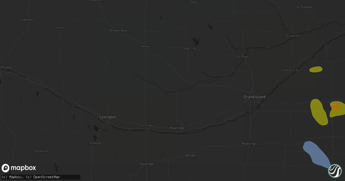 Hail map in Pleasanton, NE on June 5, 2026