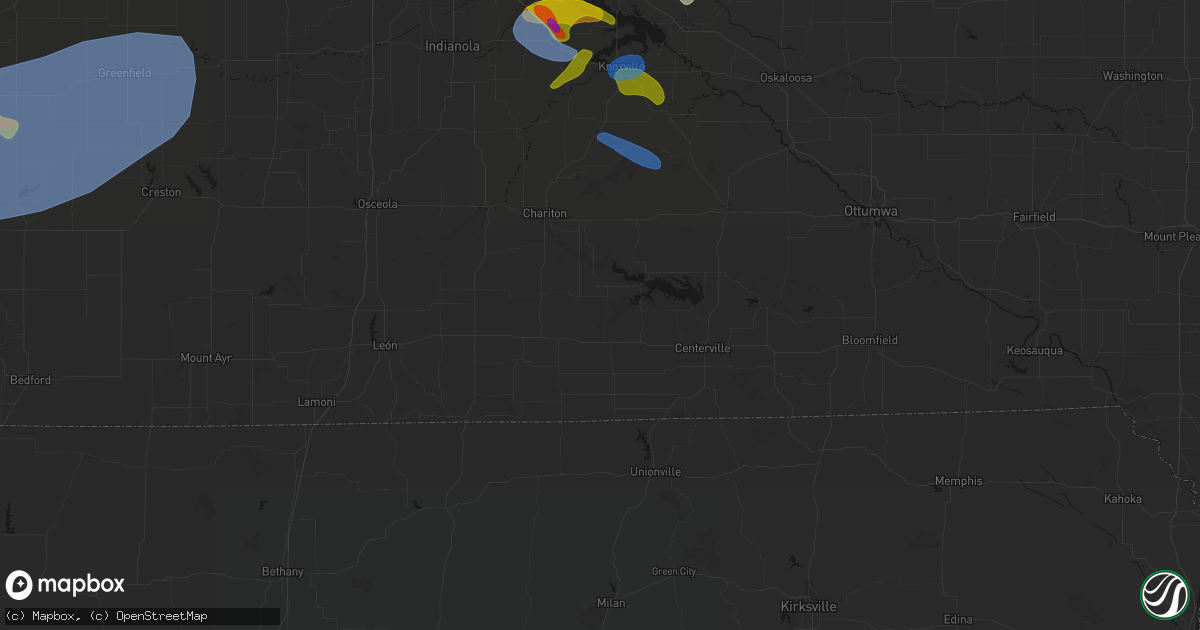 Hail map in Promise City, IA on June 5, 2026