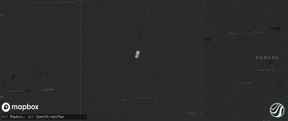 Hail map in Scott City, KS on June 5, 2026