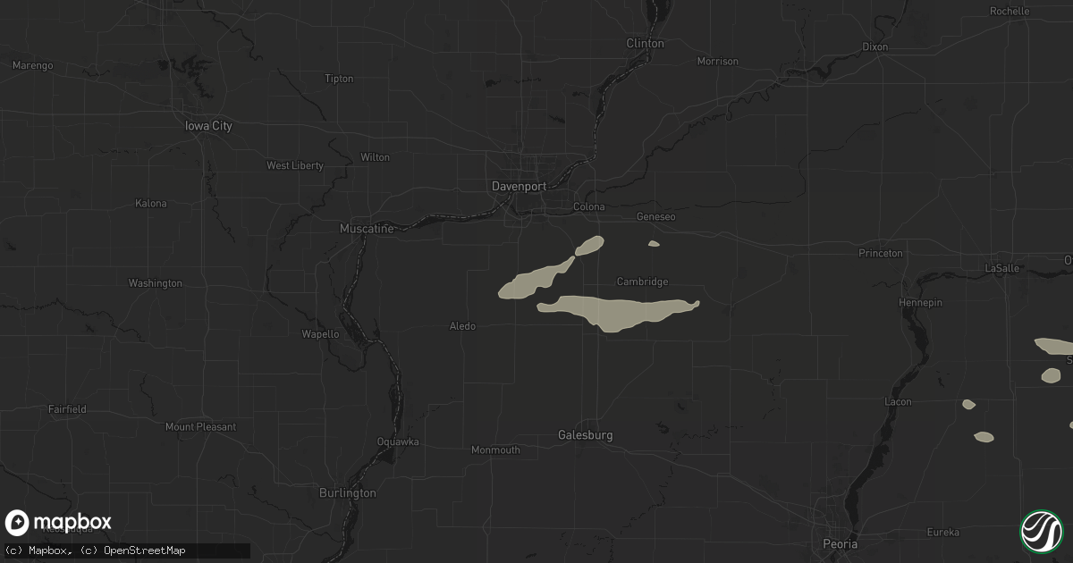 Hail map in Sherrard, IL on June 5, 2026