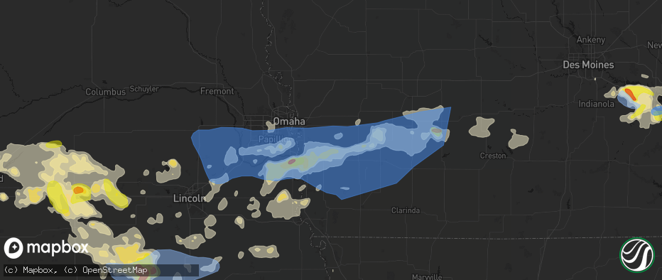 Hail map in Silver City, IA on June 5, 2026