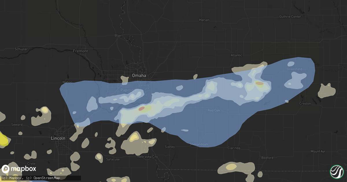 Hail map in Silver City, IA on June 5, 2026