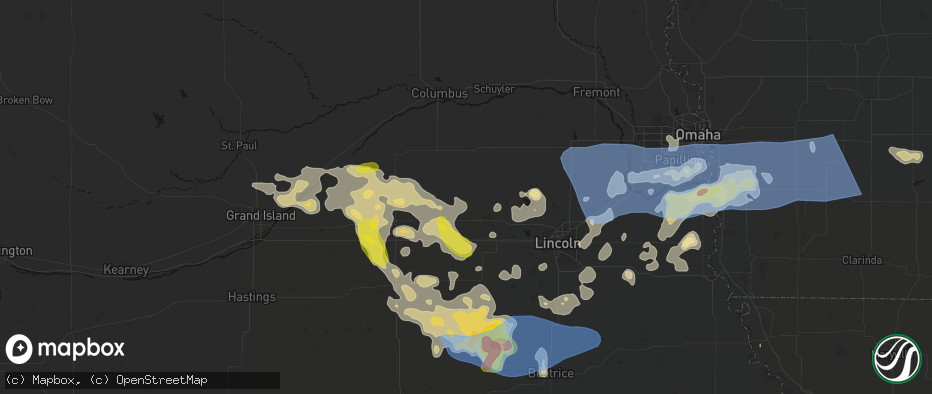 Hail map in Staplehurst, NE on June 5, 2026