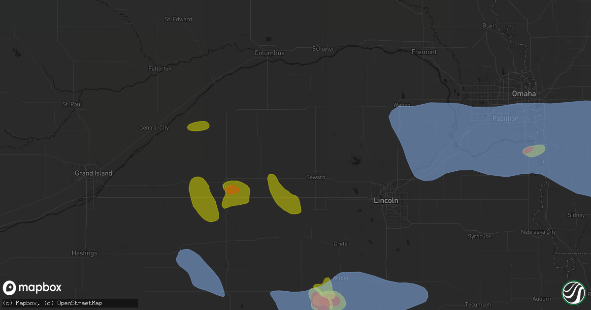 Hail map in Staplehurst, NE on June 5, 2026