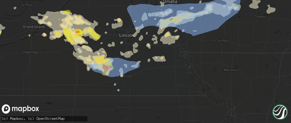 Hail map in Sterling, NE on June 5, 2026