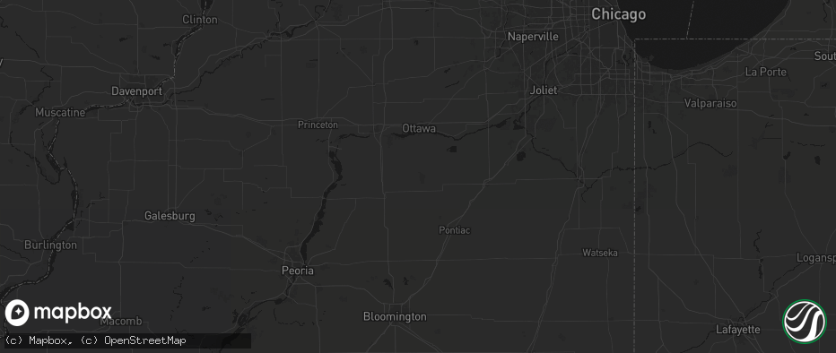 Hail map in Streator, IL on June 5, 2026