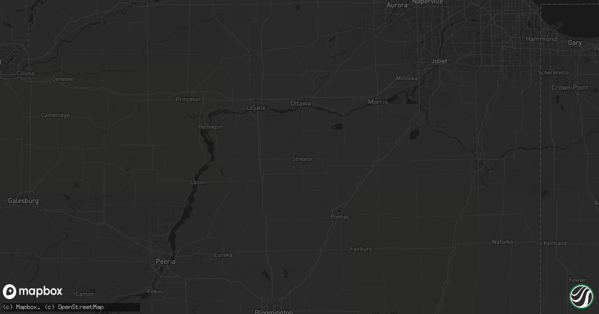 Hail map in Streator, IL on June 5, 2026