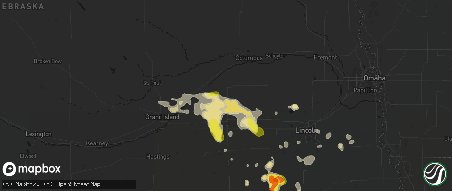 Hail map in Stromsburg, NE on June 5, 2026