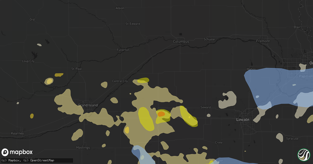 Hail map in Stromsburg, NE on June 5, 2026