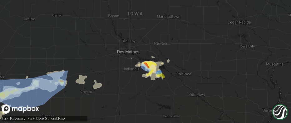 Hail map in Swan, IA on June 5, 2026