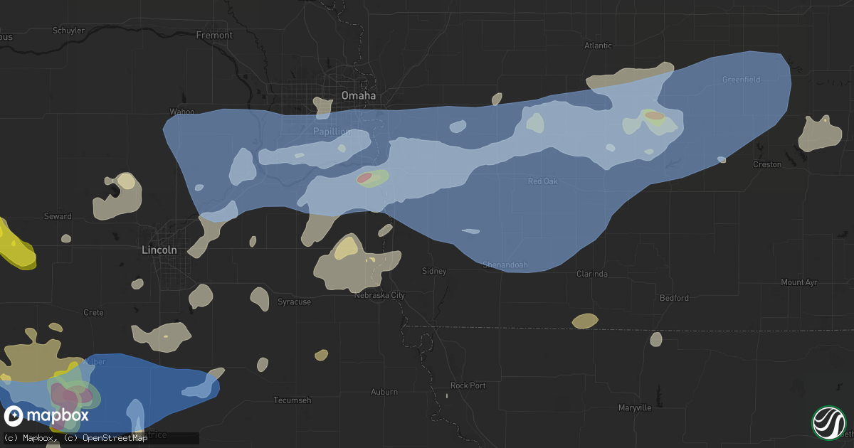 Hail map in Tabor, IA on June 5, 2026