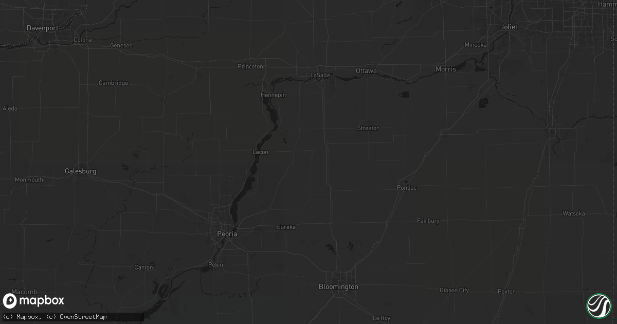 Hail map in Toluca, IL on June 5, 2026