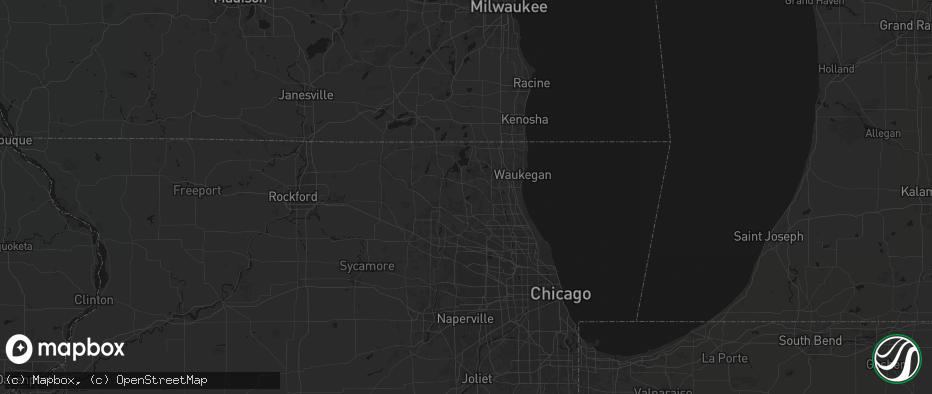 Hail map in Wauconda, IL on June 5, 2026