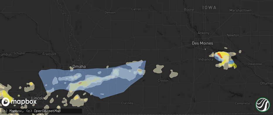 Hail map in Wiota, IA on June 5, 2026