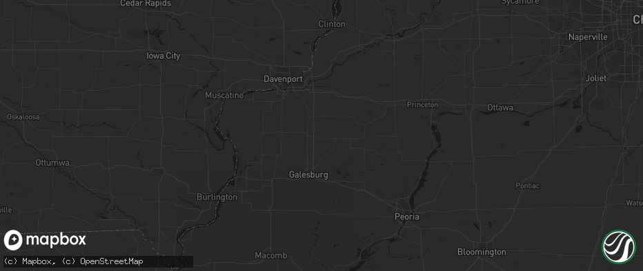 Hail map in Woodhull, IL on June 5, 2026