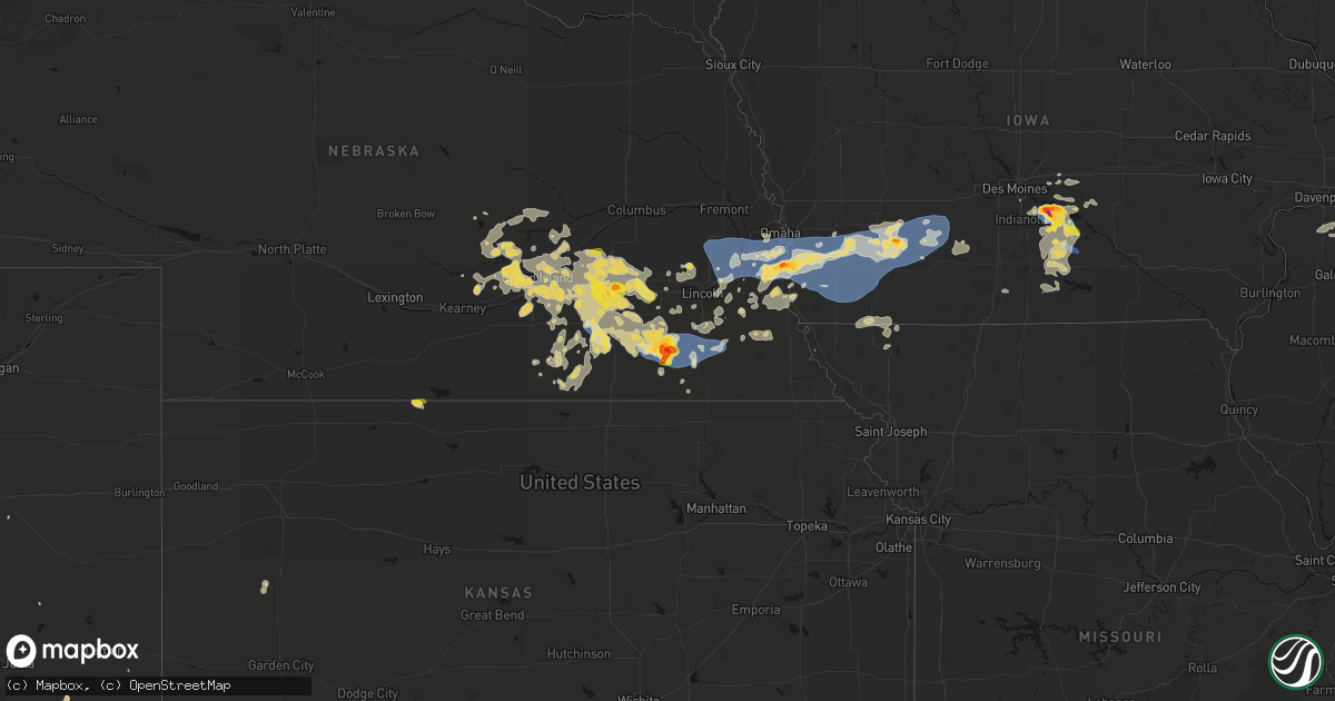 Hail map on June 5, 2026