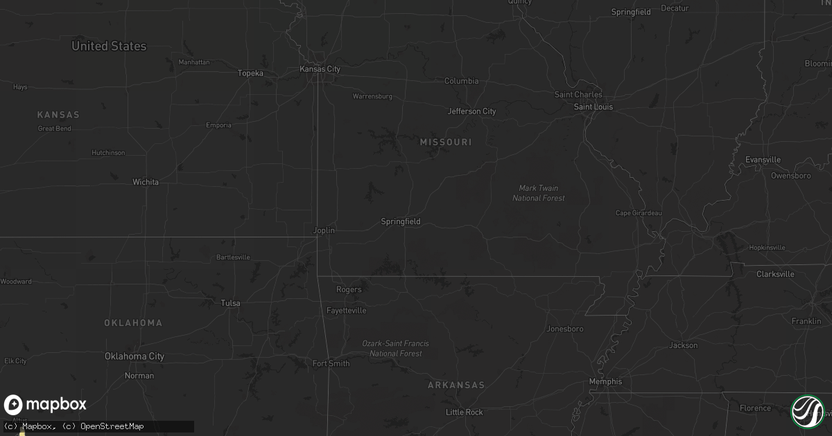 Hail map in Georgia on June 6, 2012