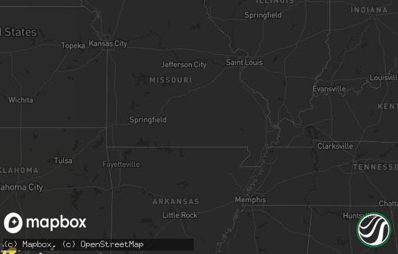 Hail map preview on 06-06-2012