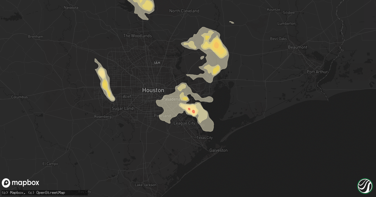 Hail map in La Porte, TX on June 6, 2013