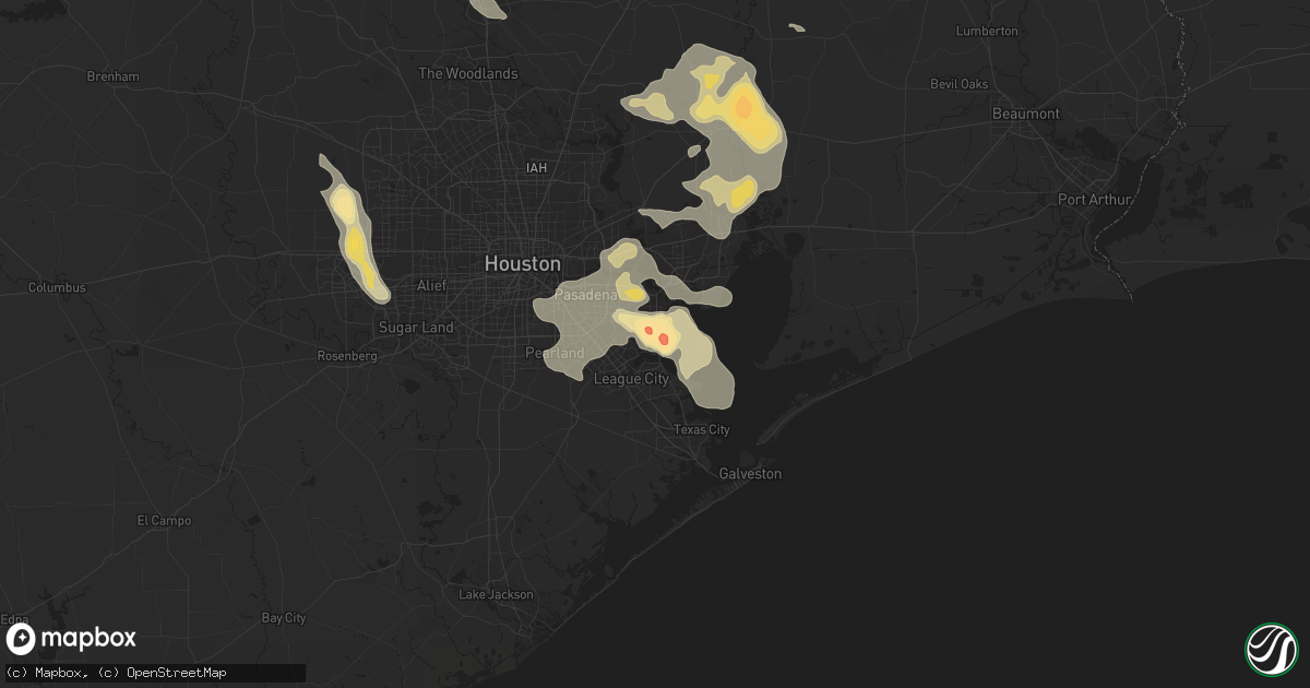 Hail map in Seabrook, TX on June 6, 2013