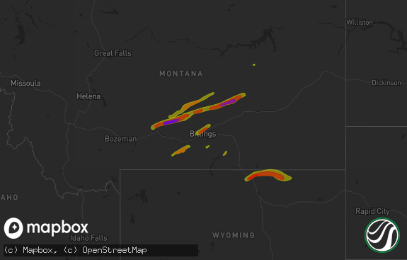 Hail map preview on 06-06-2013