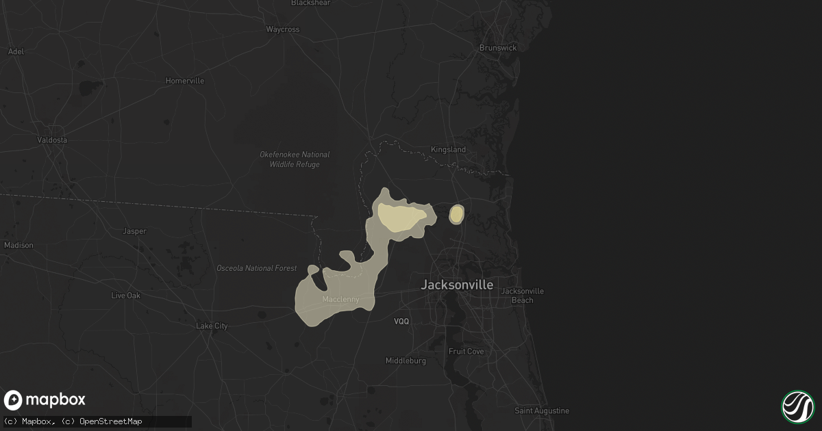 Hail map in Callahan, FL on June 6, 2014
