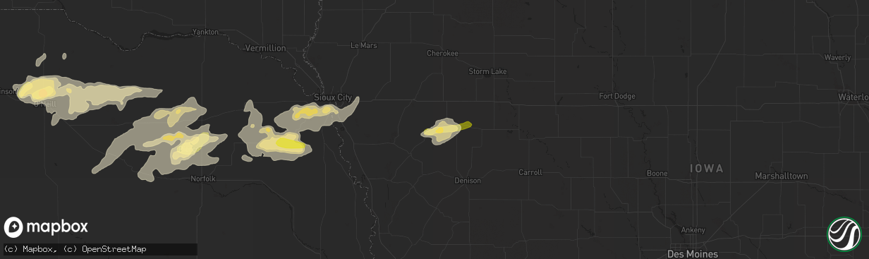 Hail map in Battle Creek, IA on June 6, 2015