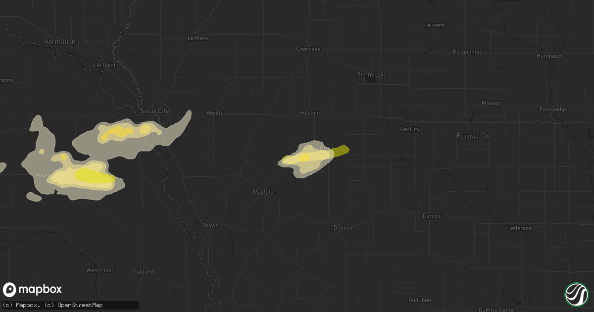 Hail map in Battle Creek, IA on June 6, 2015