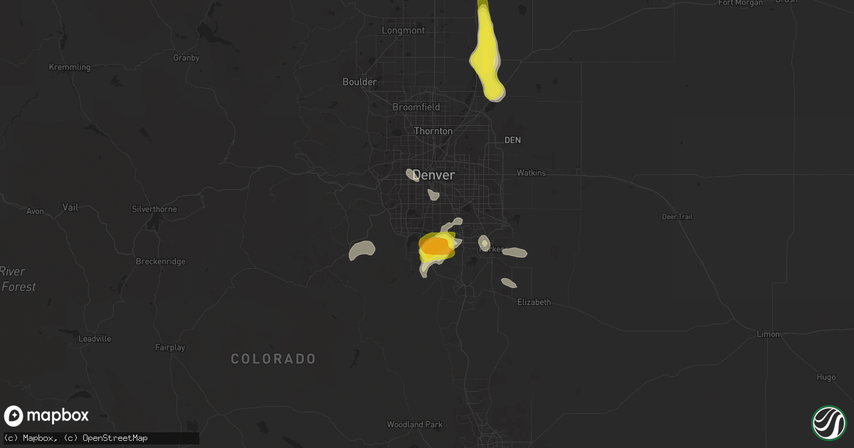 Hail map in Littleton, CO on June 6, 2016