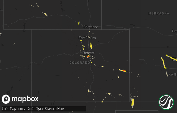 Hail map preview on 06-06-2016