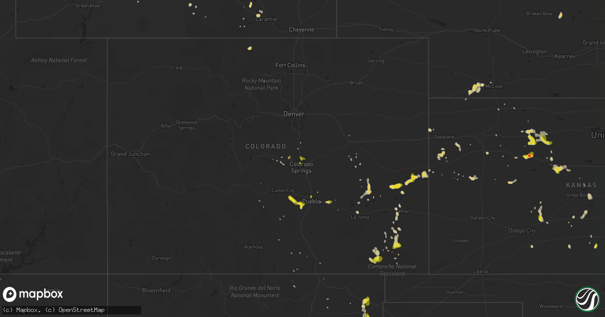 Hail map on June 6, 2017