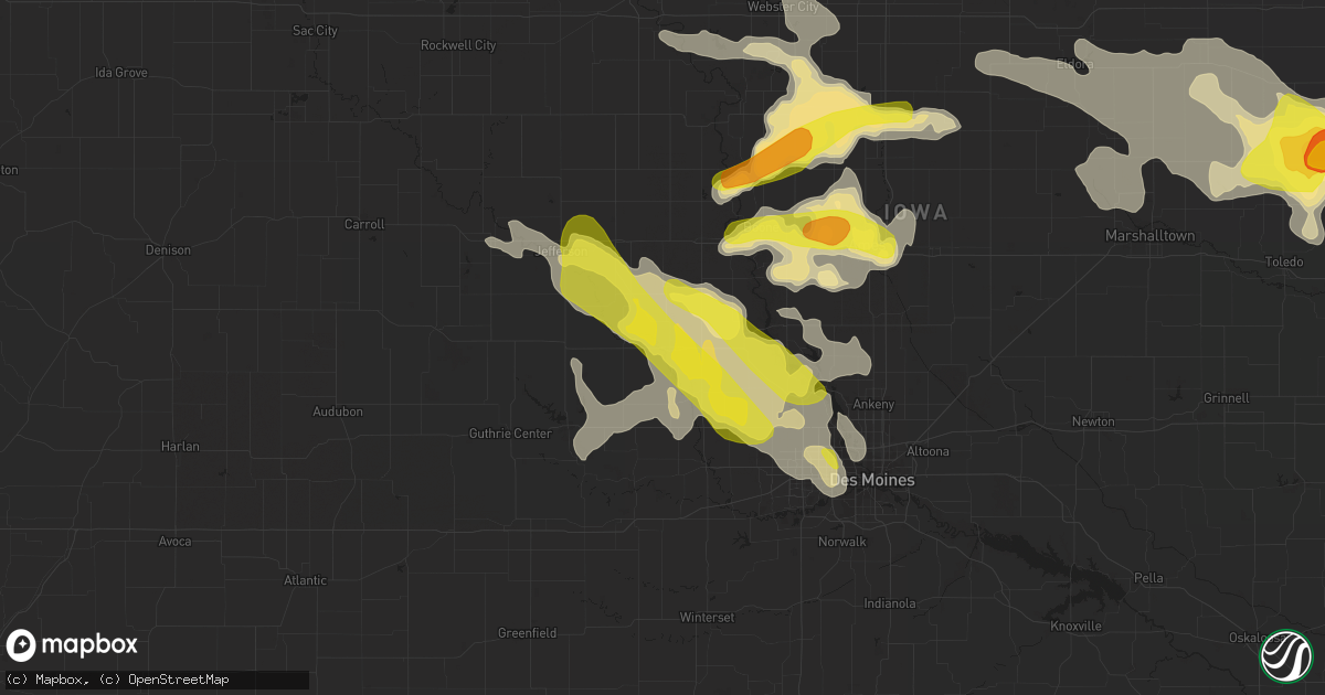 Hail map in Perry, IA on June 6, 2018